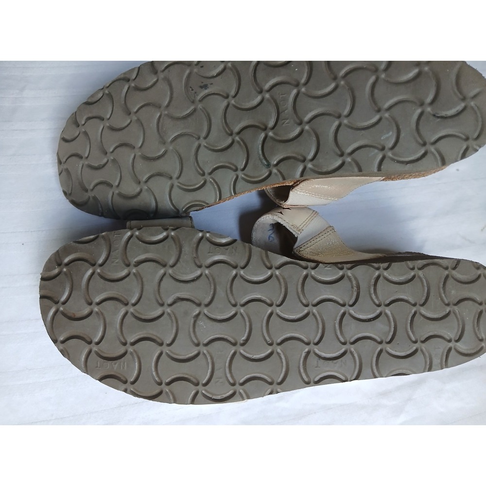 Naot Sandals 38 Susan Rose Gold Studded Cork Cushioned Comfort Casual  Leather - Picture 10 of 16
